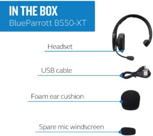 BlueParrott B550-XT Voice-Controlled Bluetooth Headset 